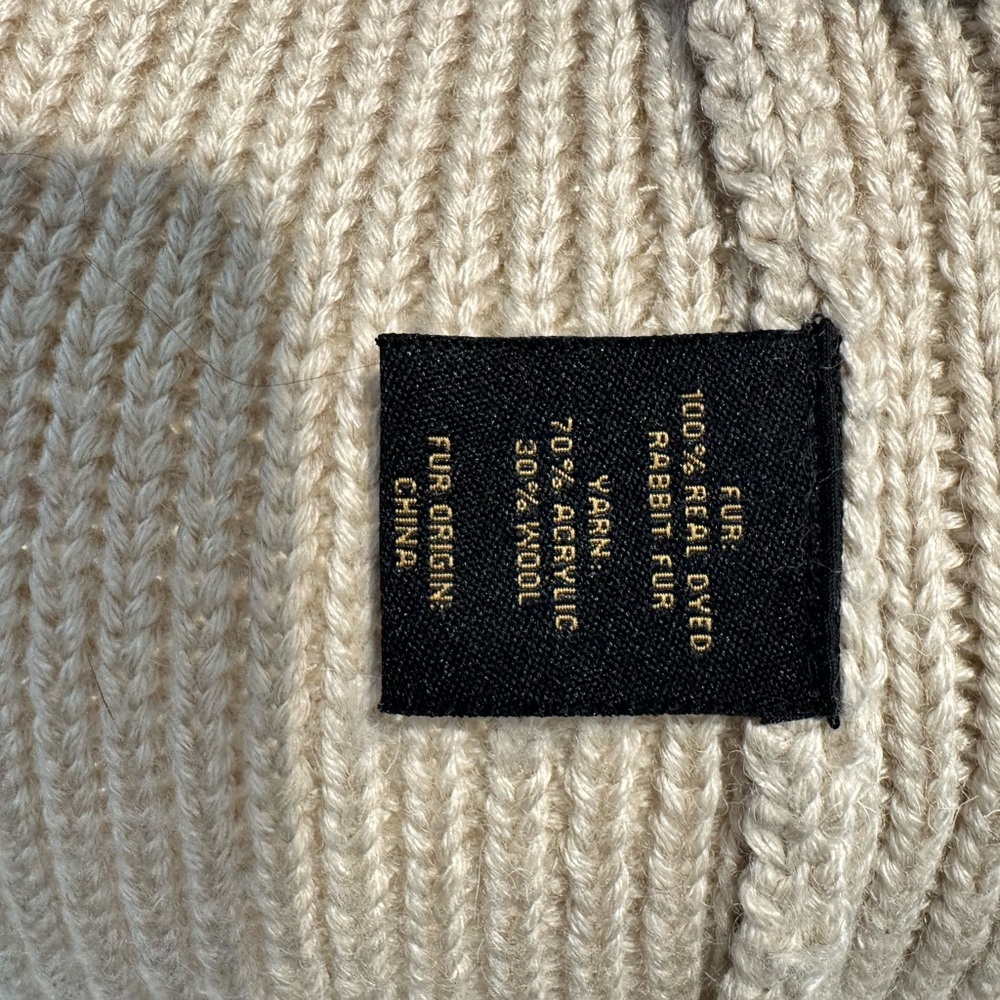 Authentic Rabbit Fur Knit Vest - Picture 3 of 5